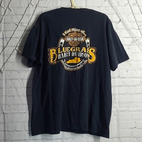 Harley-Davidson Louisville Kentucky Bluegrass Double Sided Graphic Tee Mens 2XL - Picture 4 of 17